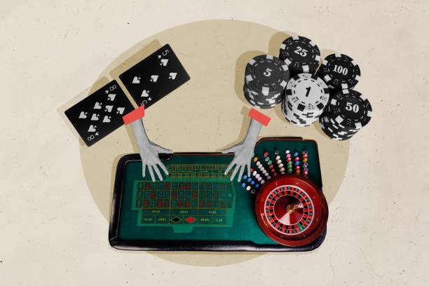 Live dealer studio with professional croupier and gaming table setup